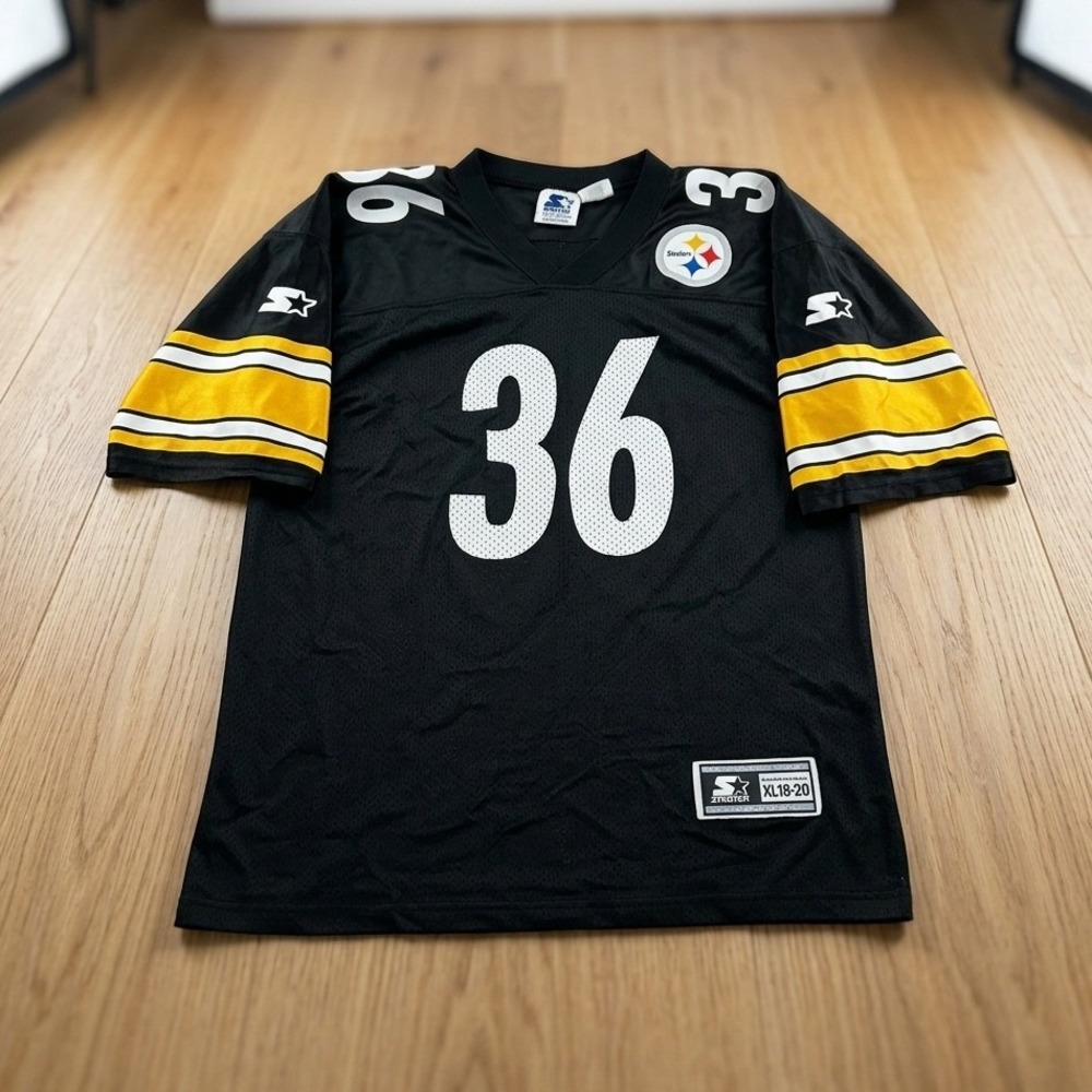 Vintage 98 Starter Jerome Bettis #36 Pittsburgh Steelers Jersey Black Youth XL